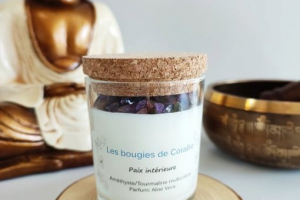 Bougie de Corallie lithothérapie paix intérieure
